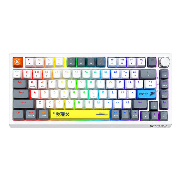 Teclado Gamer Mecánico Onikuma G52 RGB 82 Teclas Blanco