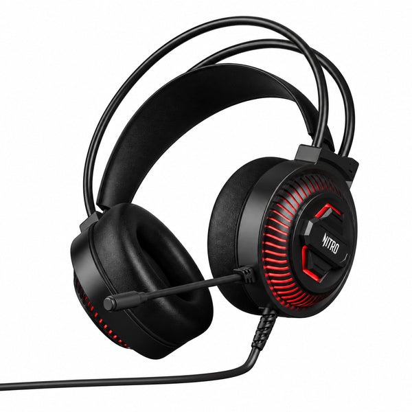 Audífonos Gamer Acer Nitro OHW311 Micrófono Conexión USB Negro