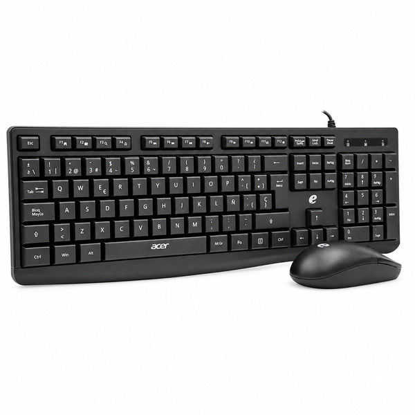 Combo Teclado y Mouse Acer EAK040 Usb + Mouse Óptico Negro