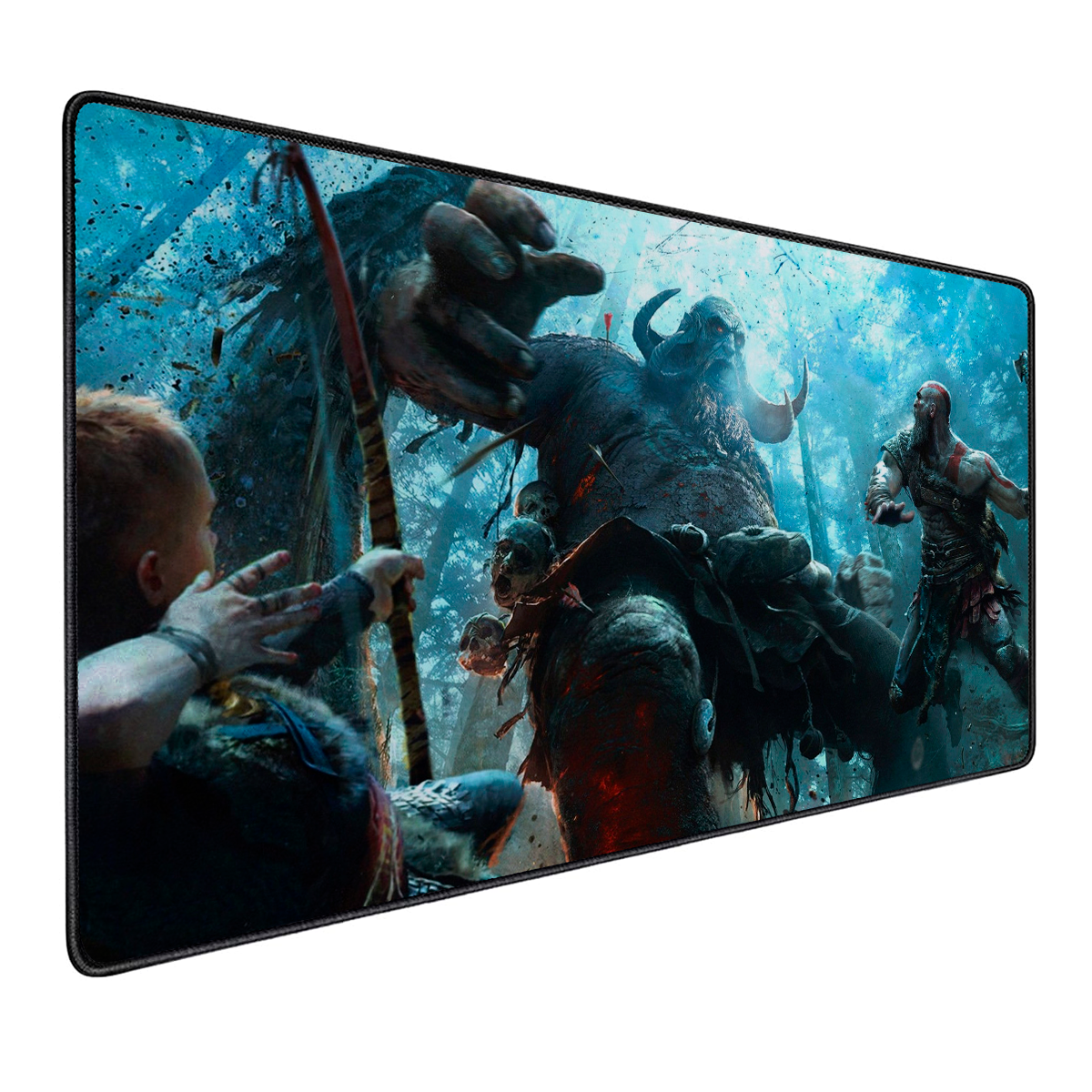 Mousepad Gamer Antideslizante 90x40 Diseño God Of War