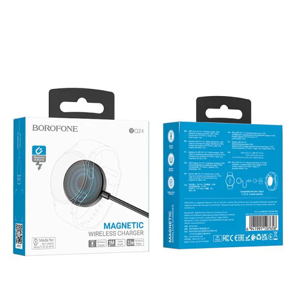 Cable Cargador Para Smartwatch Borofone BQ24 Negro – imagen 4