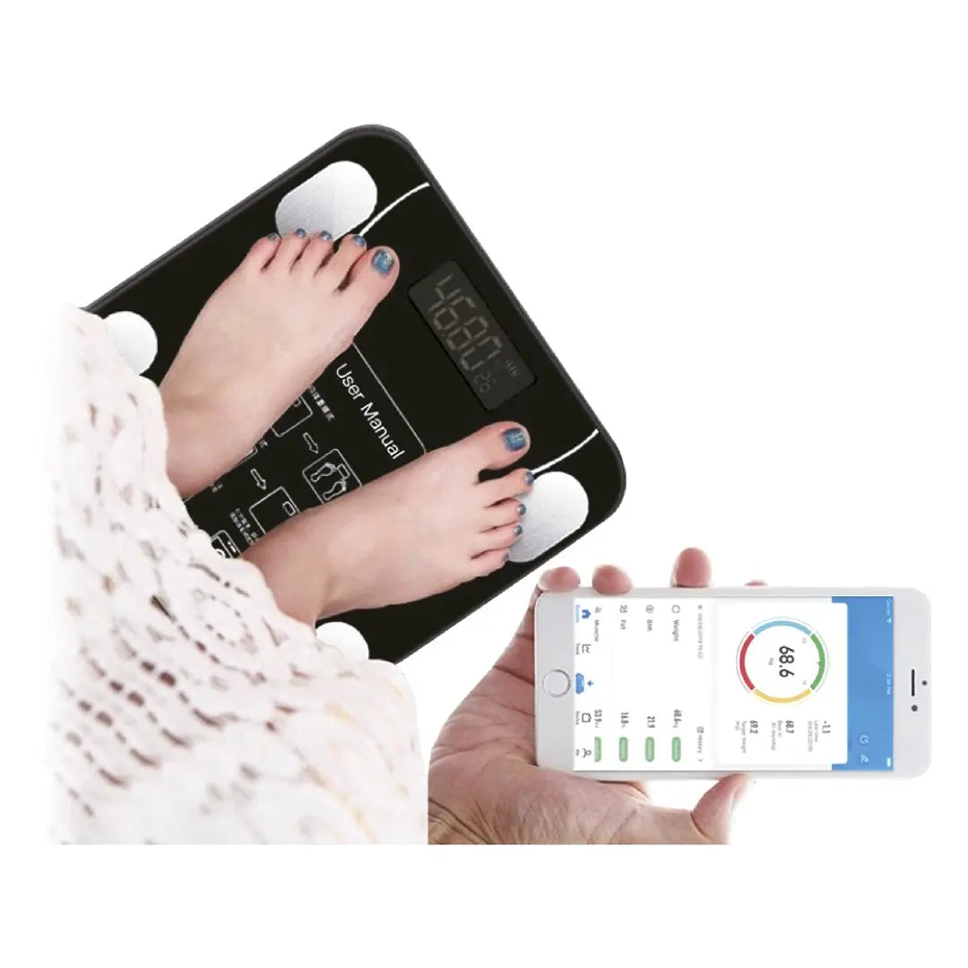 Pesa Balanza De Baño Digital Bluetooth Inteligente TL326 Negro – imagen 3