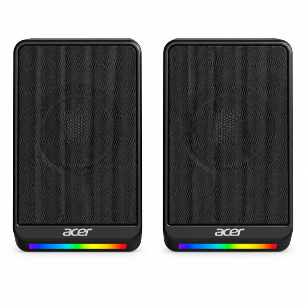 Parlantes PC Acer OSK237 Estéreo 2.0 USB + Jack 3.5 mm Negro