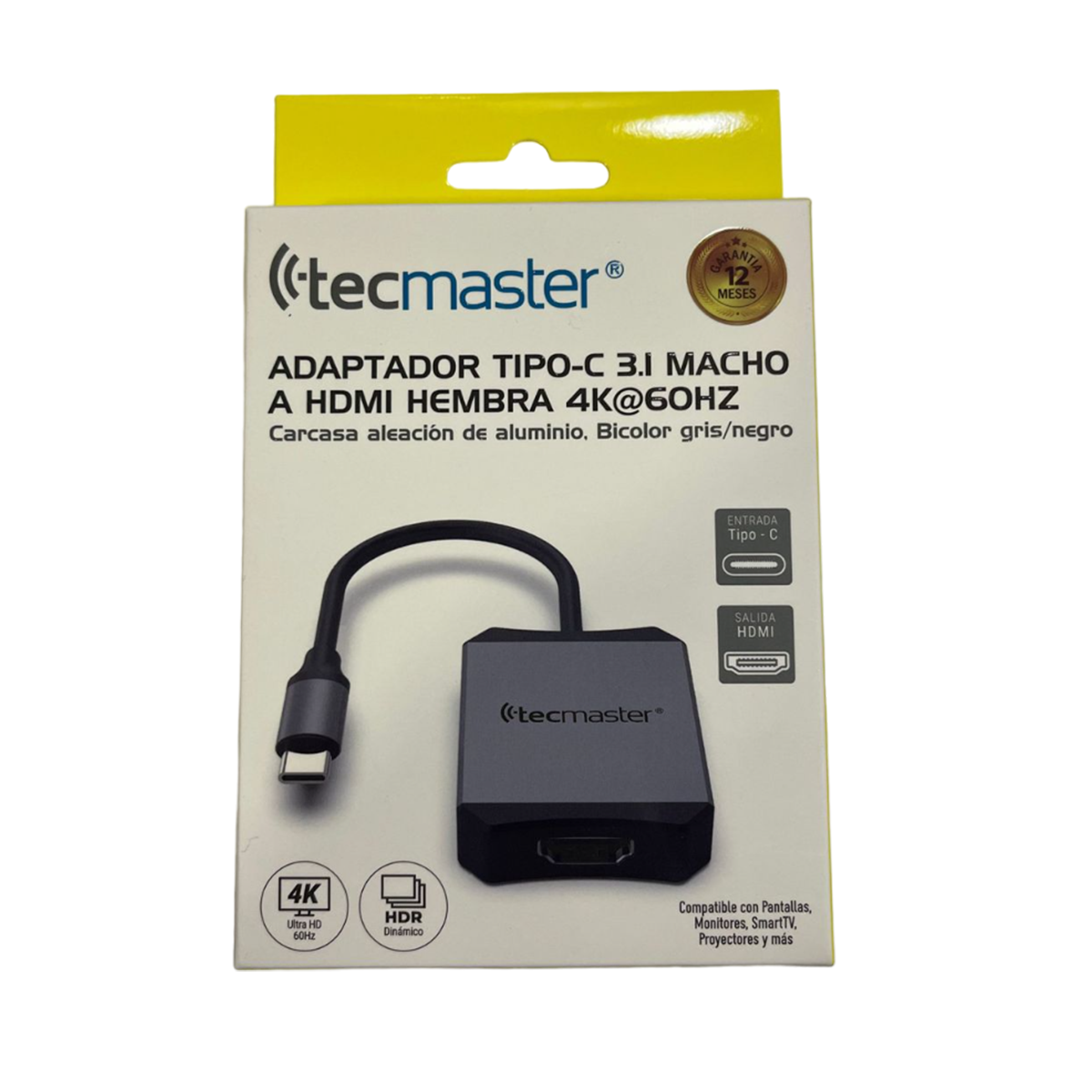 Adaptador Hub Tipo C A Hdmi Tecmaster Gris – imagen 4