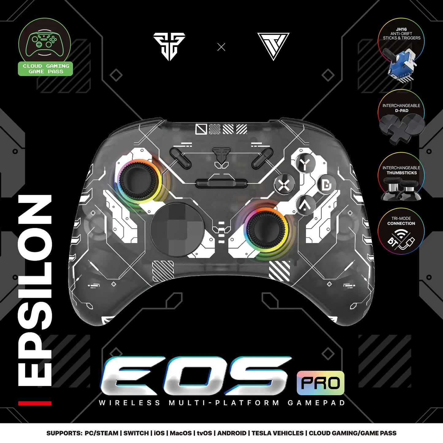 Control Joystick Fantech Inalámbrico Eos Pro Rgb WGP15 Epsilon – imagen 4