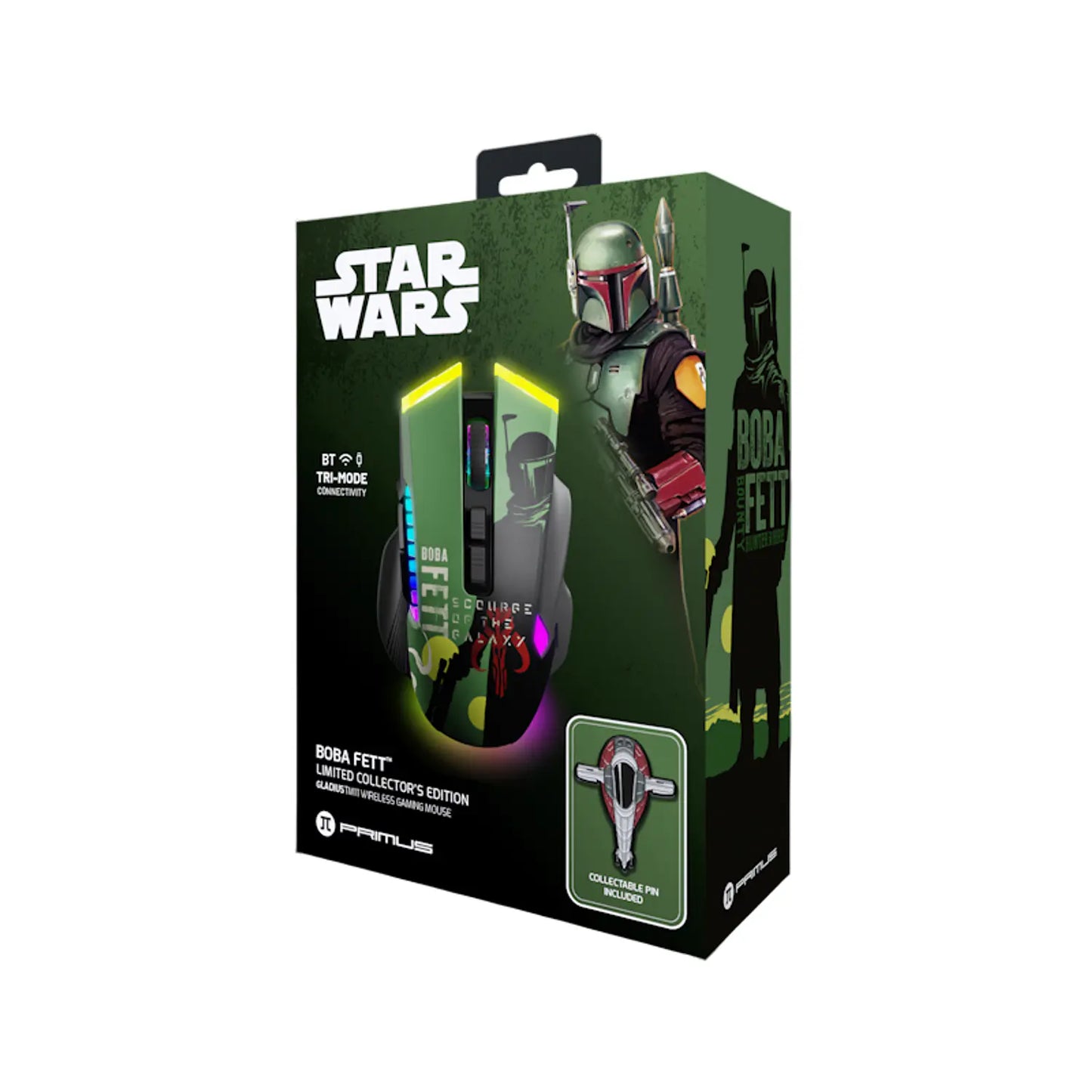 Mouse Inalámbrico Gamer Primus Gladius Edición Boba Fett Star Wars