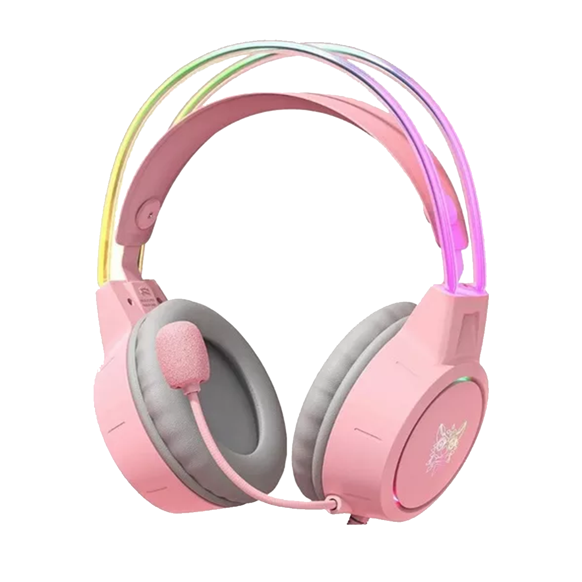 Audifonos Gamer Onikuma X15 Pro Rgb Pc Ps4 Switch Xbox Rosado