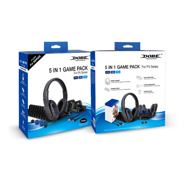 Kit Gamer Ps4 Ps4 Pro Dobe 5 En 1 TP4-18101 Negro – imagen 5