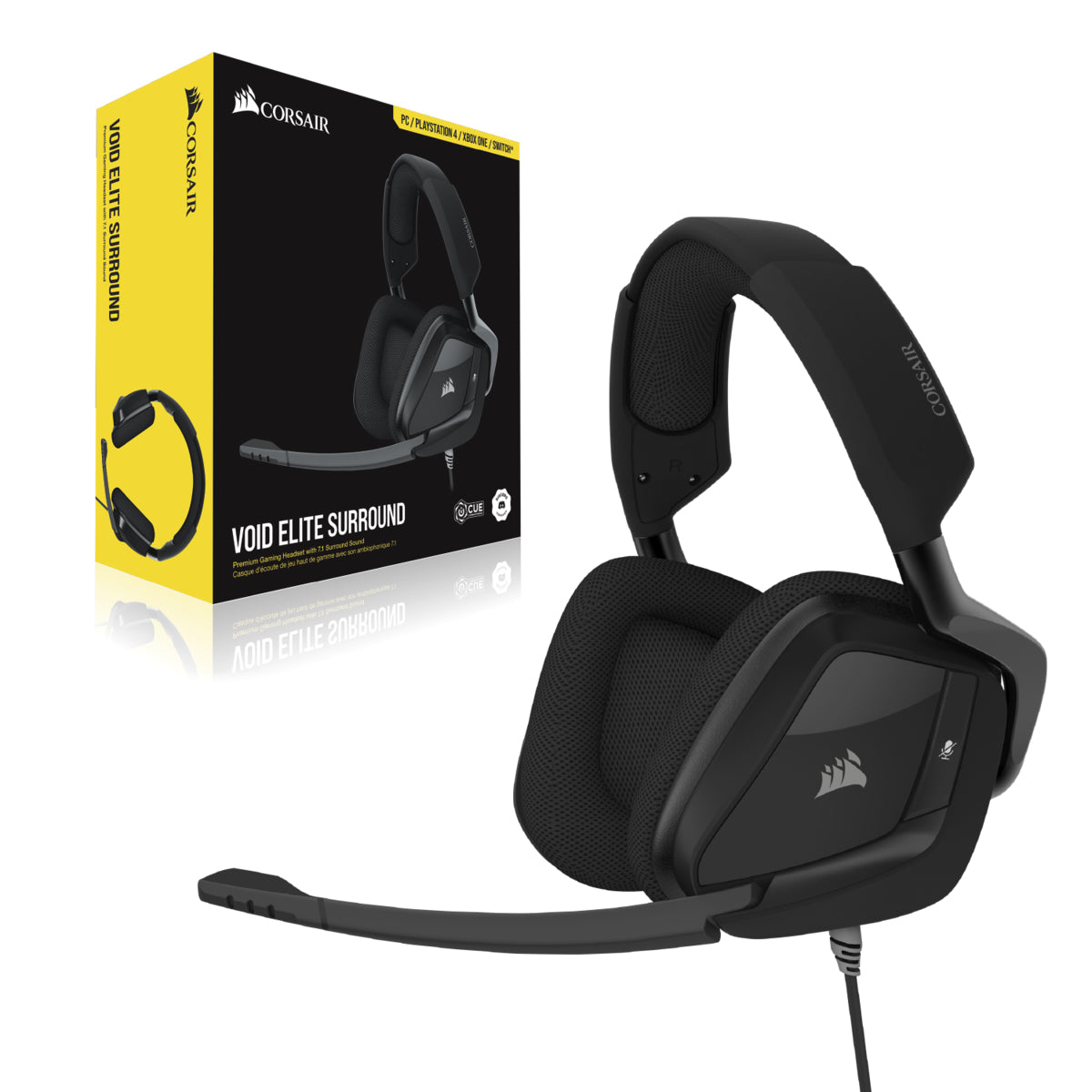 Audifonos Gamer Corsair Void Elite Surround 7.1 Usb Negro – imagen 5