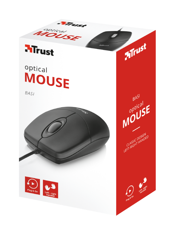 Mouse Mini Trust Basi Negro – imagen 4