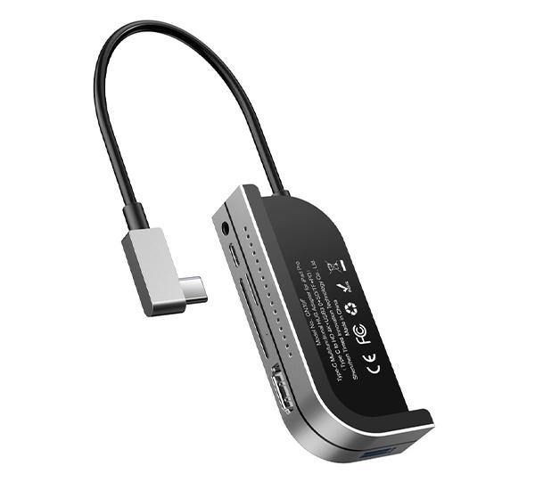 Adaptador Hub Tipo C Ipad Pro 6 en 1 Hdmi 4k Work Station Baseus Negro – imagen 6