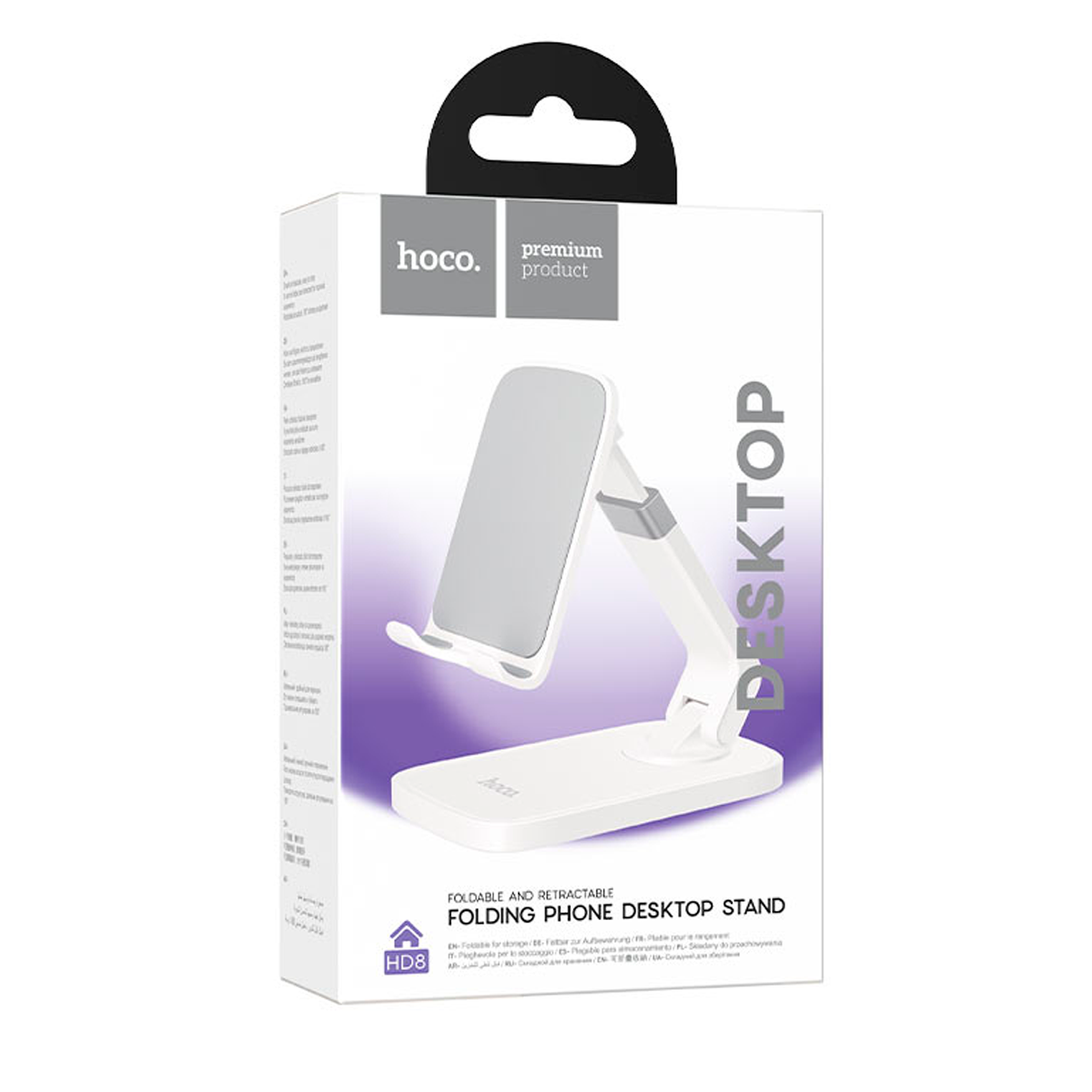 Soporte De Escritorio Para Smartphone Hoco Hd8 Blanco – imagen 2