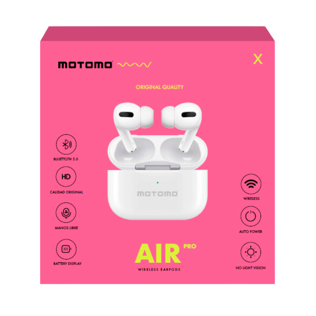 Audífonos Bluetooth Motomo Air Pro Blanco – imagen 2