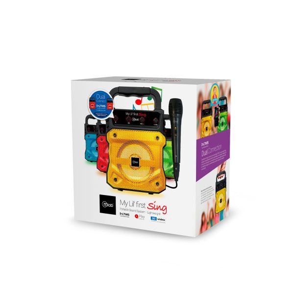 Parlante Bluetooth Microlab Karaoke Lil Tws Amarilla – imagen 5