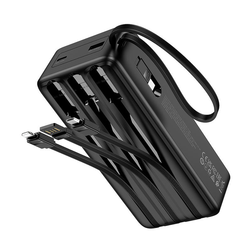 Bateria Portatil Powerbank Hoco J146ab Night Tide 30000 Mah Negro – imagen 3