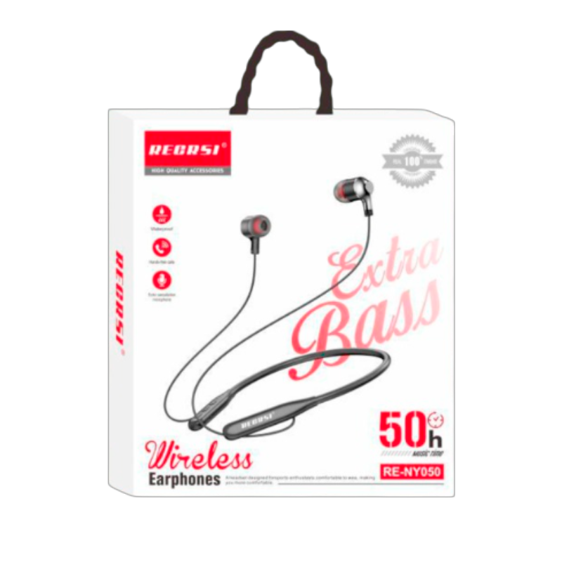 Audífonos In Ear Bluetooth Recrsi Re-ny050 50 Horas Extra Bass Negro – imagen 3