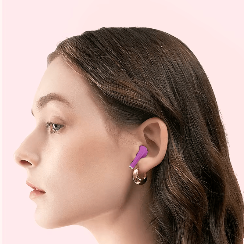 Audífonos In Ear Bluetooth Motomo Mo-25 Violeta – imagen 3