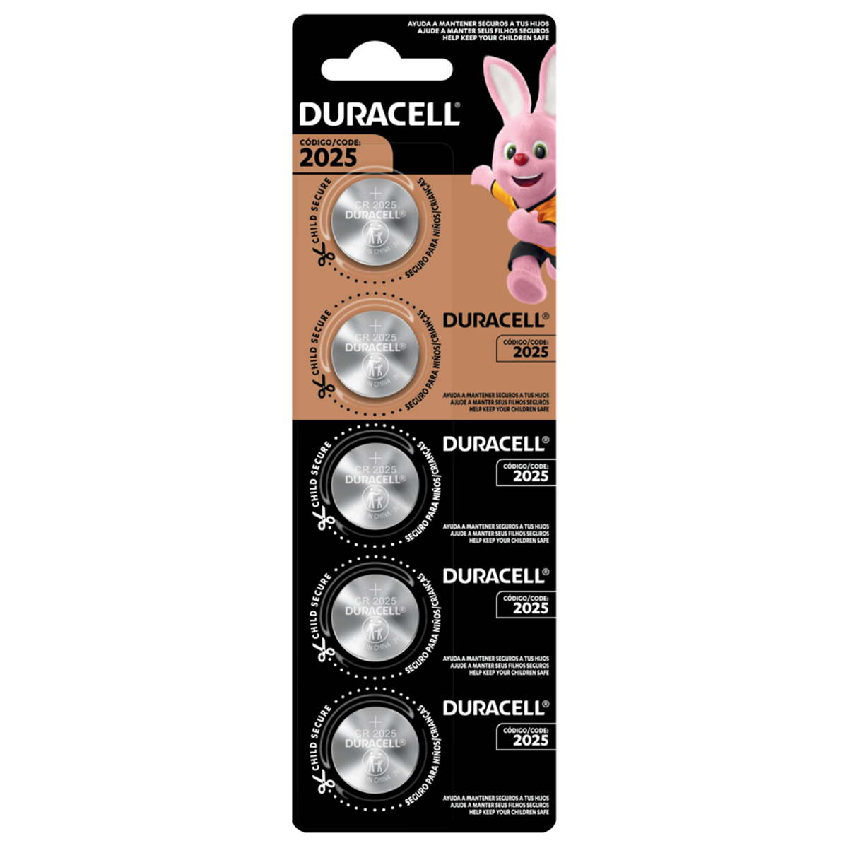 Pack 5 Pilas Duracell Cr2025 3v