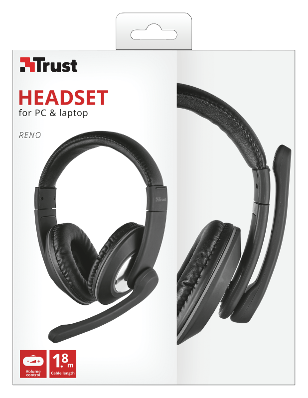 Audifono Con Microfono Trust Reno Pc Negro – imagen 4