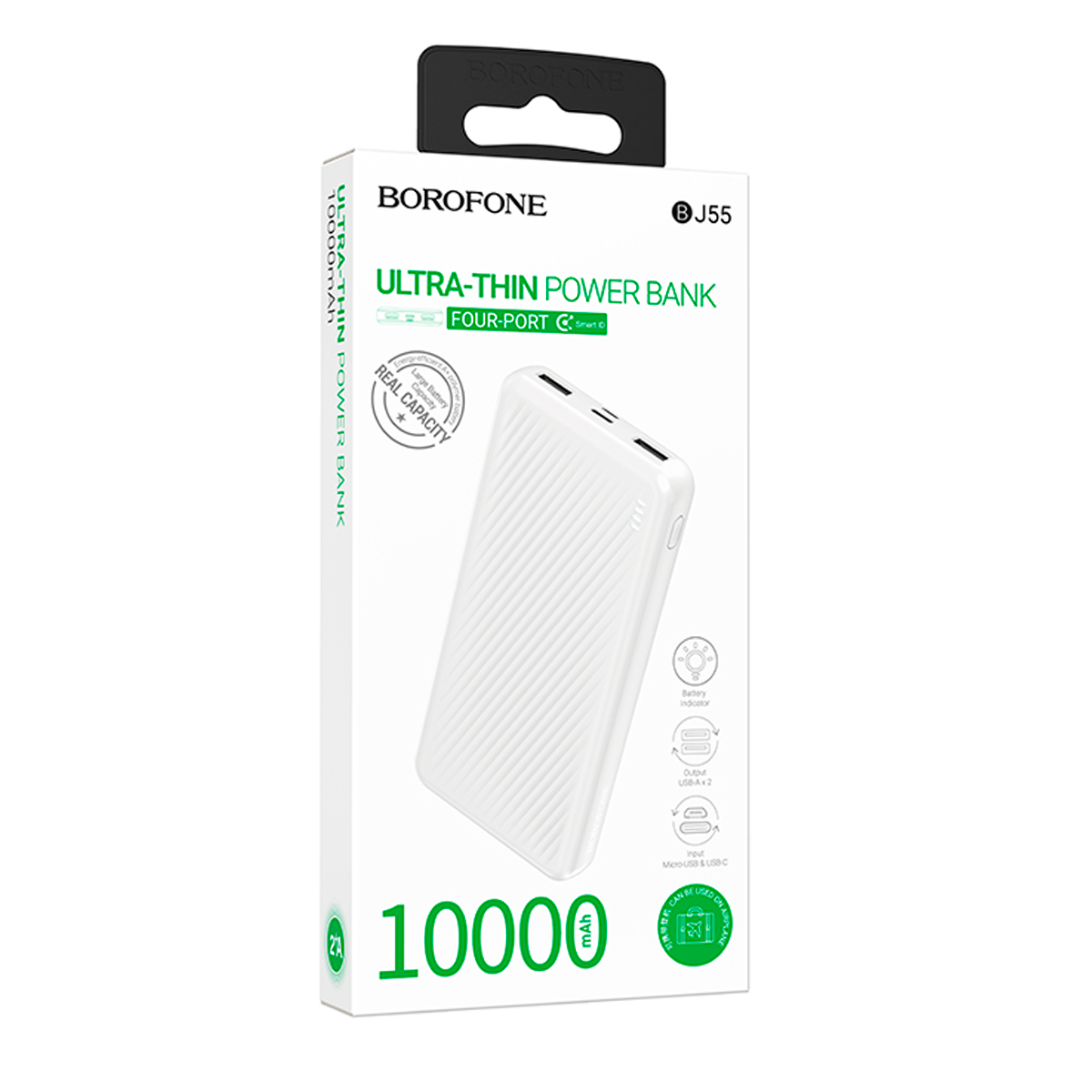 Powerbank Carga Rapida Borofone Bj55 10000 Mah Blanco – imagen 2