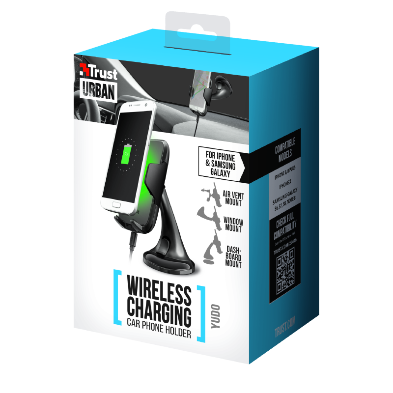 Soporte De Auto Con Carga Inalámbrica Yudo Trust Urban – imagen 5