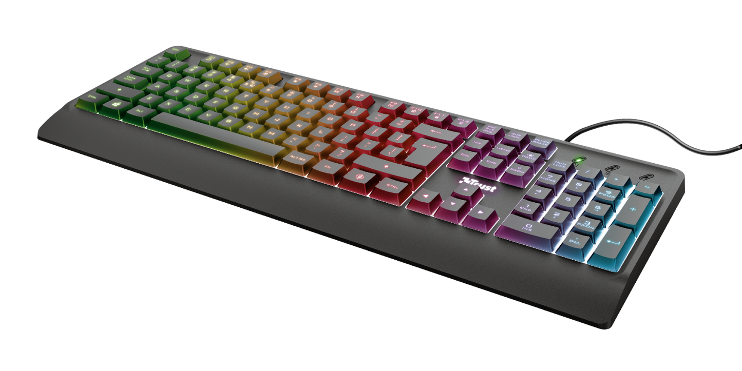 Teclado Gamer Trust Ziva Rainbow Led Negro – imagen 6