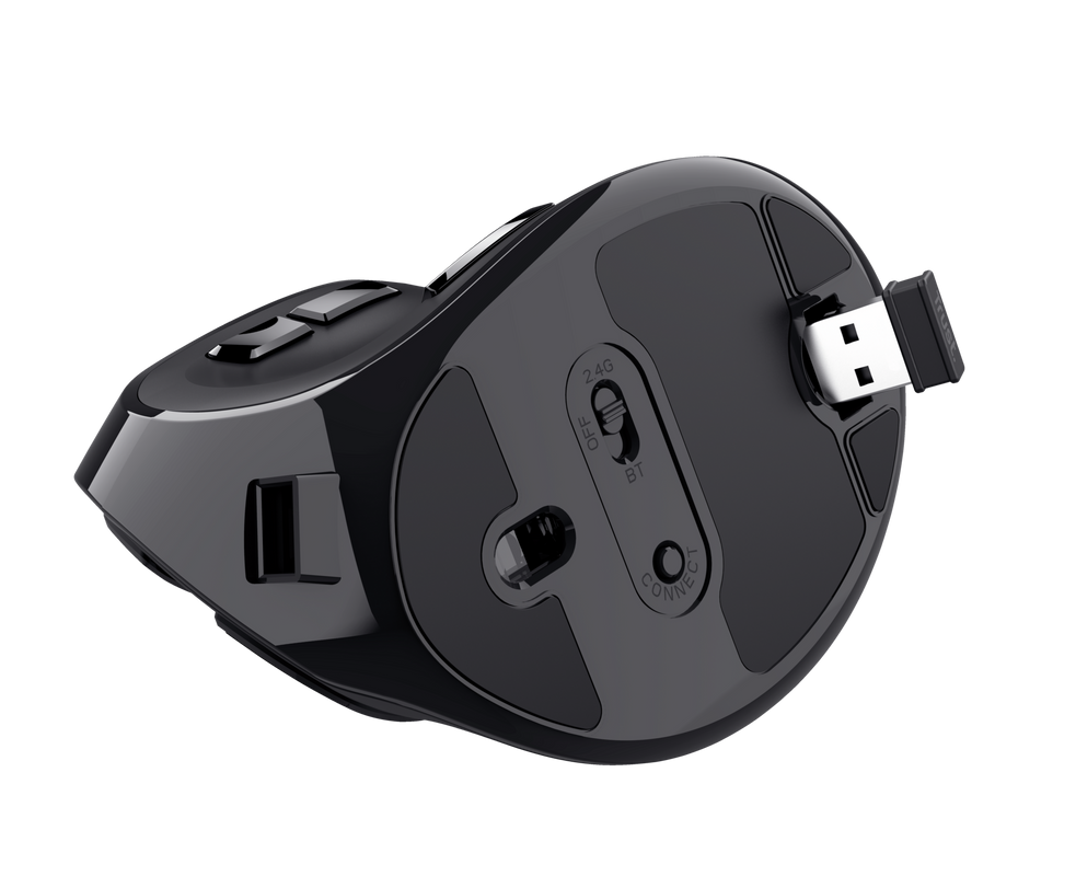 Mouse Inalambrico Recargable Trust Ergo Voxx Negro – imagen 5