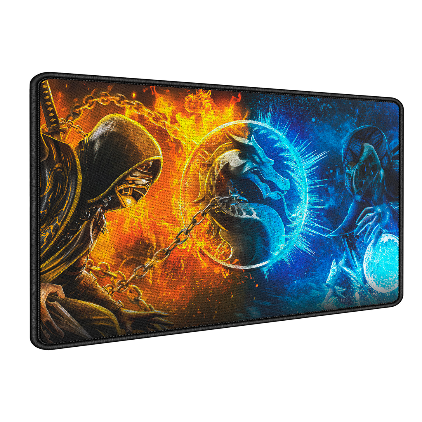Mousepad Gamer Antideslizante 70x30 Diseño Scorpio Vs Subzero