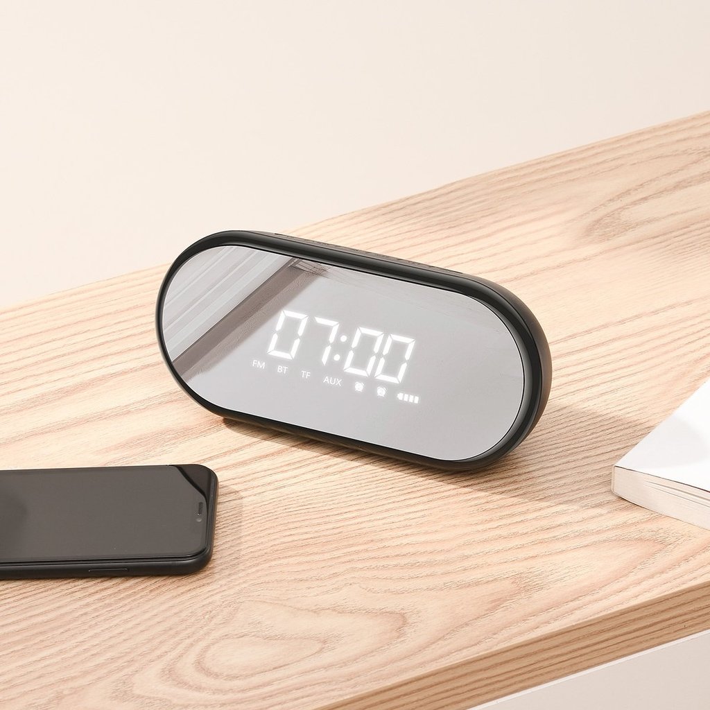 Radio Reloj Bluetooth Fm Encok E09 Baseus Negro – imagen 9
