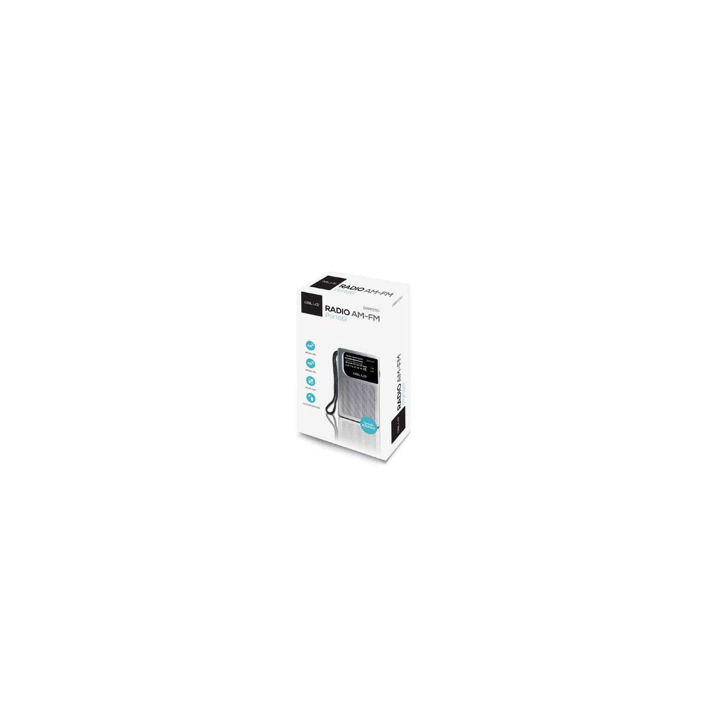 Radio Portatil De Bolsillo Dblue AM FM DBRP250 Negro – imagen 2