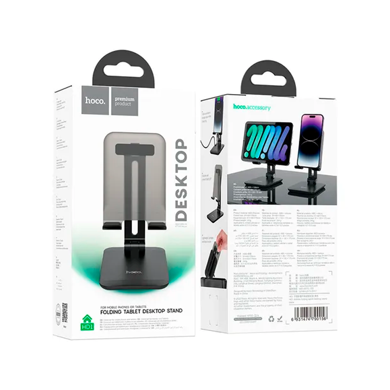 Soporte De Escritorio Para Smartphone Tablet Hoco Hd1 Negro – imagen 3