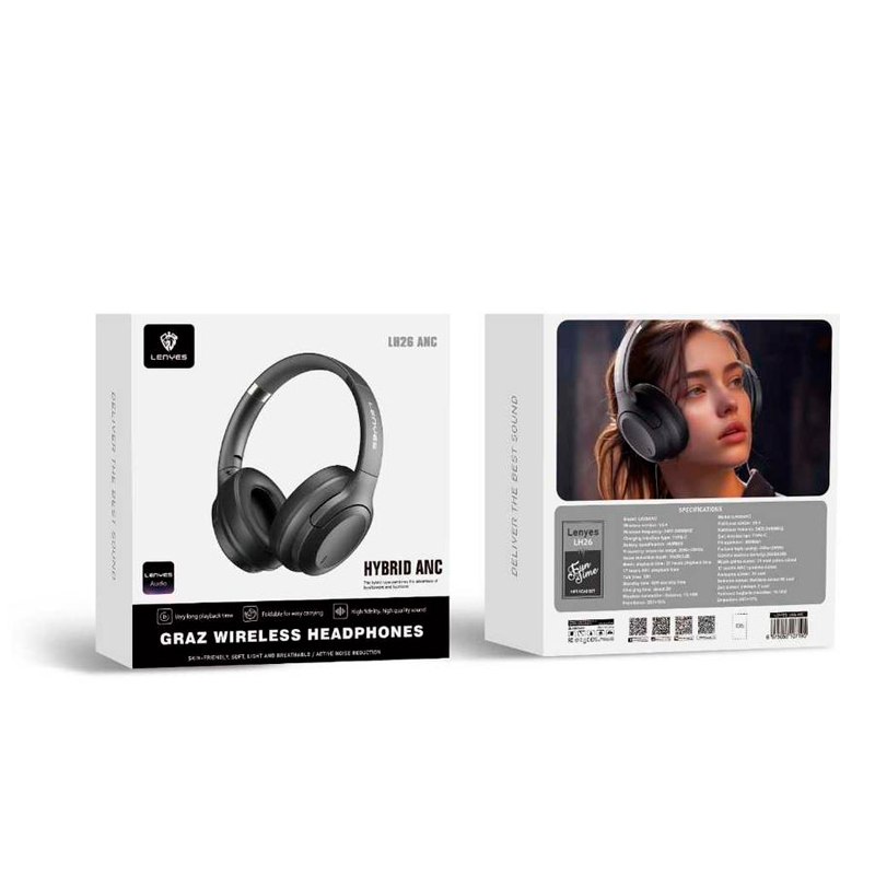 Audífonos Headset Bluetooth Lenyes Lh26 Anc Negro – imagen 3