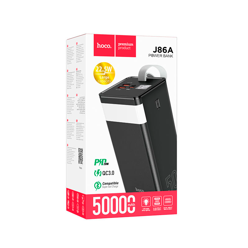 Powerbank Carga Rapida Hoco J86a 50000 Mah Negro – imagen 3