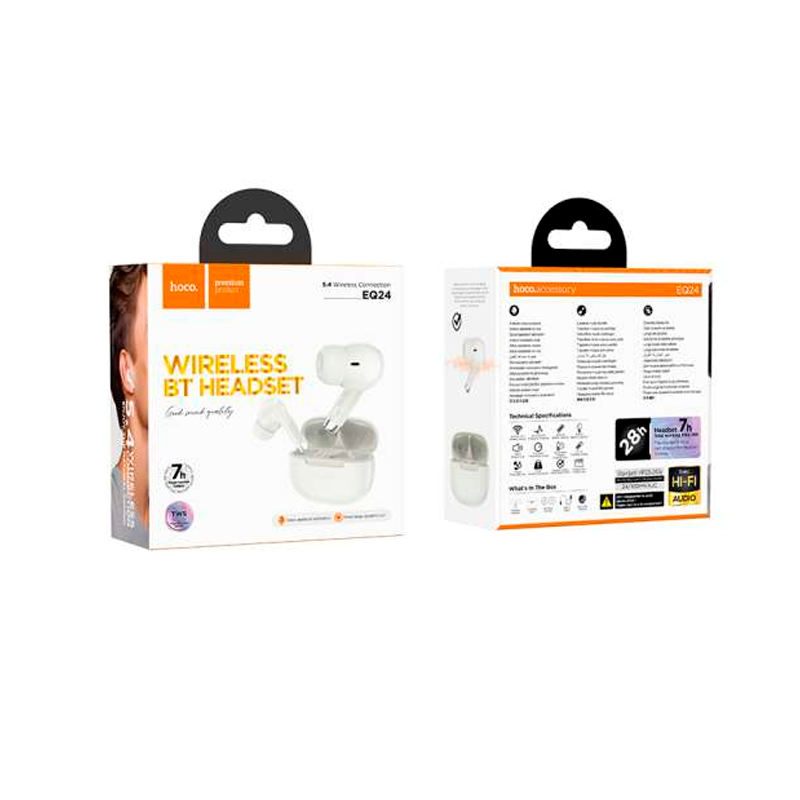 Audífonos Bluetooth In Ear Hoco Eq24 Estrella Blanco – imagen 3