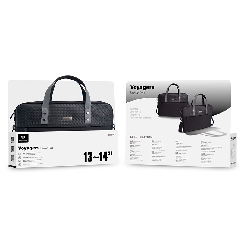 Bolso Notebook Protección Lenyes Lb552 14 Pulgadas Negro – imagen 3