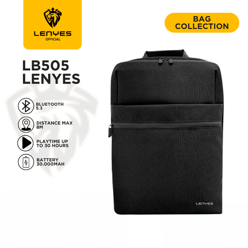 Mochila Notebook 15,6 Lenyes Lb505 Color Negro – imagen 3