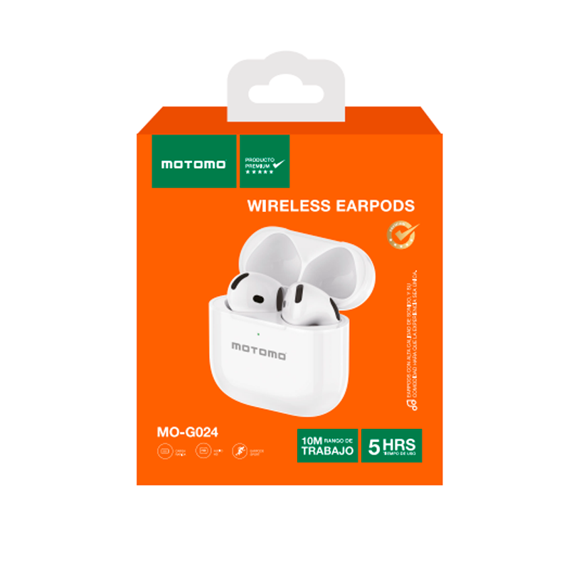 Audífonos In Ear Bluetooth Motomo Mo-G024 Blanco – imagen 3