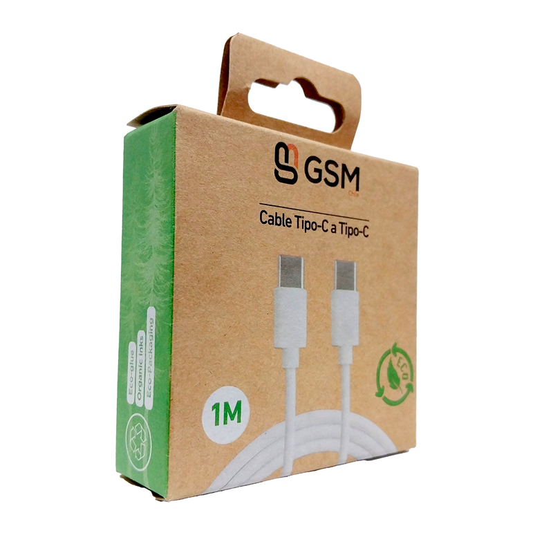 Cable Tipo C a Tipo C Gsm Eco Dc-171c 60w Blanco – imagen 3