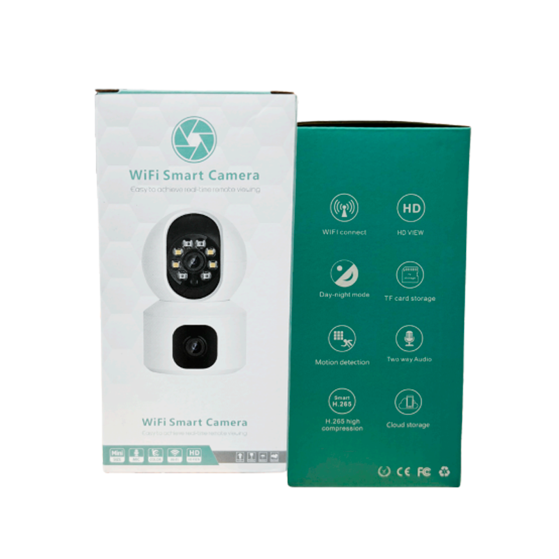 Cámara Seguridad Wifi Video Interior 360 Doble Z33 Full Hd Blanco – imagen 3