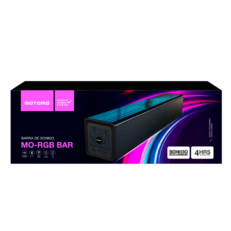 Soundbar Bluetooth Motomo Mo-bar Surround Bar 15w Negro – imagen 3