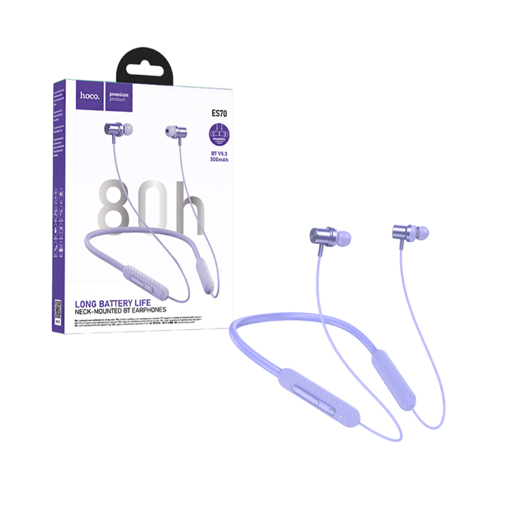 Audífonos Bluetooth Hoco Es70 Sport In Ear Violeta – imagen 3