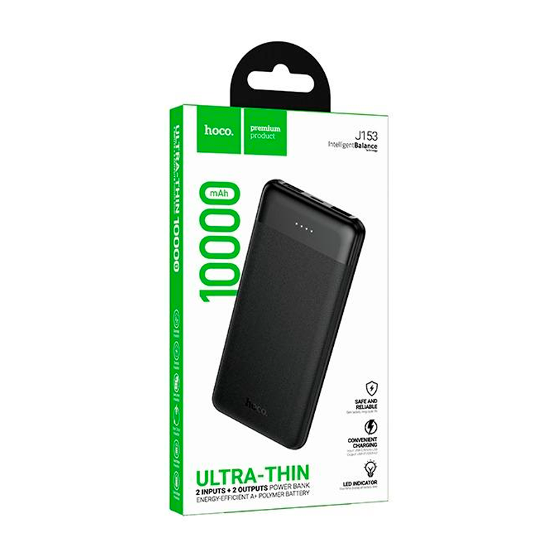 Powerbank Carga Rapida Hoco J153 Stability 10000 Mah Negro – imagen 3