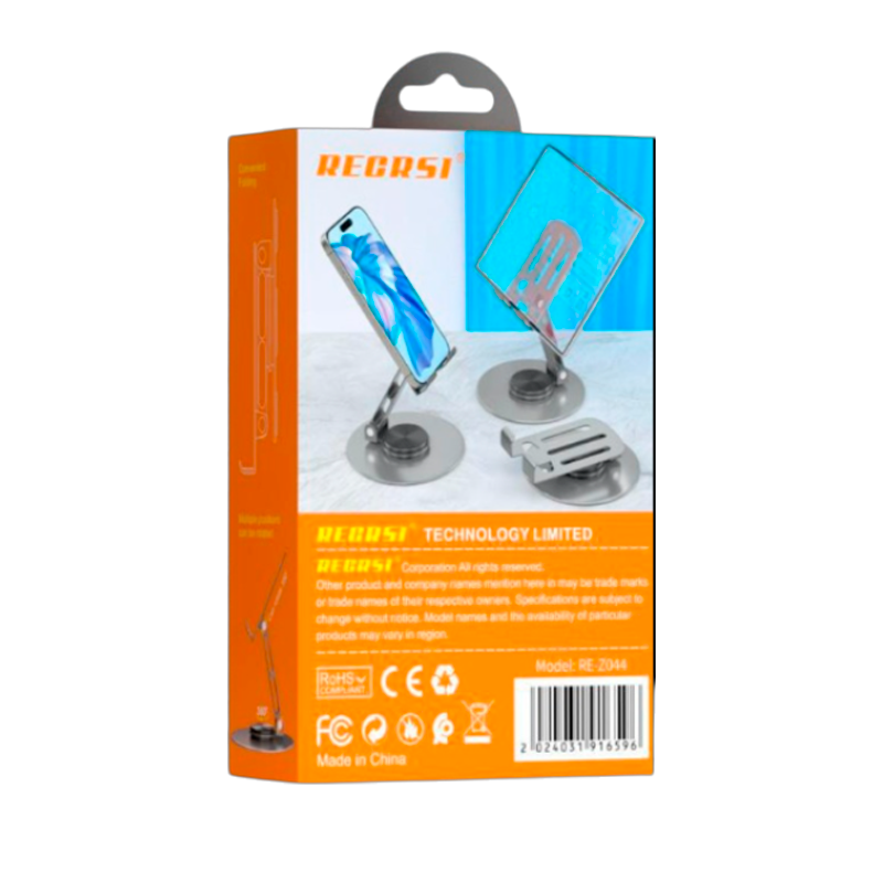 Soporte De Escritorio Para Smartphone Tablet Recrsi Z0044 Gris – imagen 3