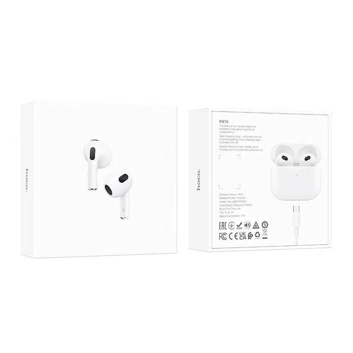Audífonos Bluetooth In Ear Hoco Ew76 Blanco – imagen 3
