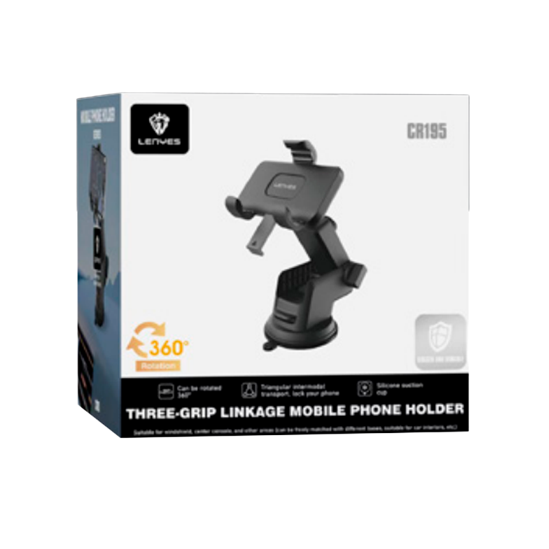 Soporte De Auto Tablero Lenyes Cr195 Negro – imagen 3