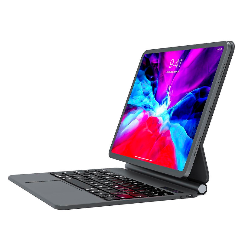Carcasa Funda Con Teclado Inalambrico Para Ipad 12.9 2018 - 2022 Negro – imagen 3