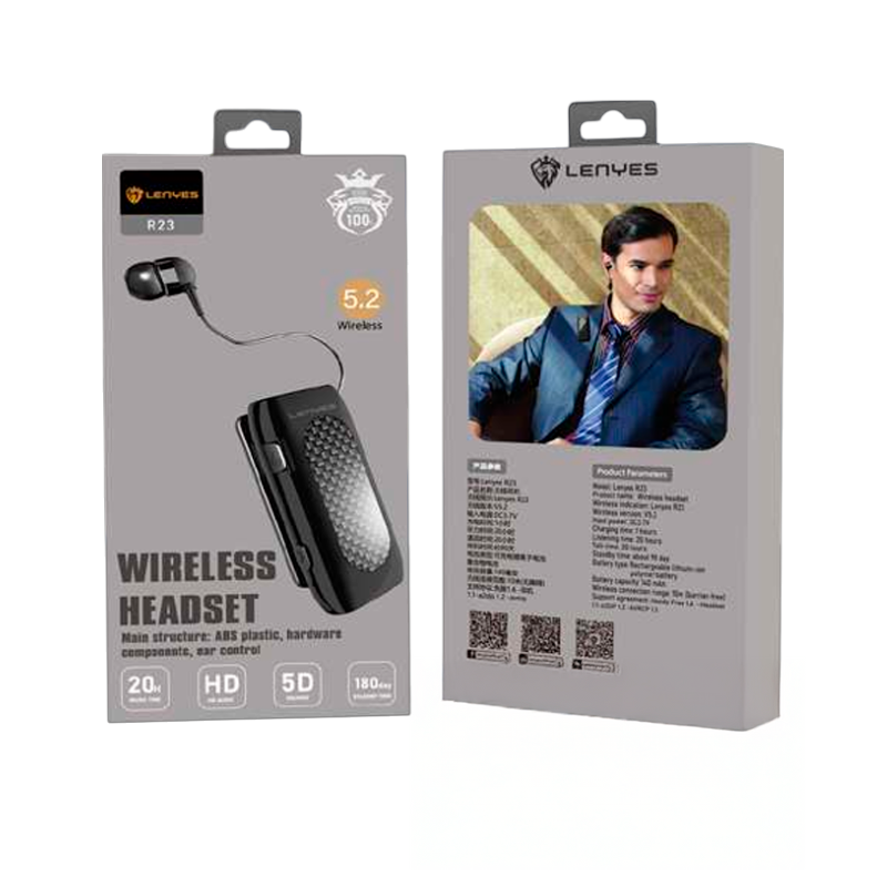 Audífono Manos Libres Bluetooth Lenyes R23 Negro – imagen 3
