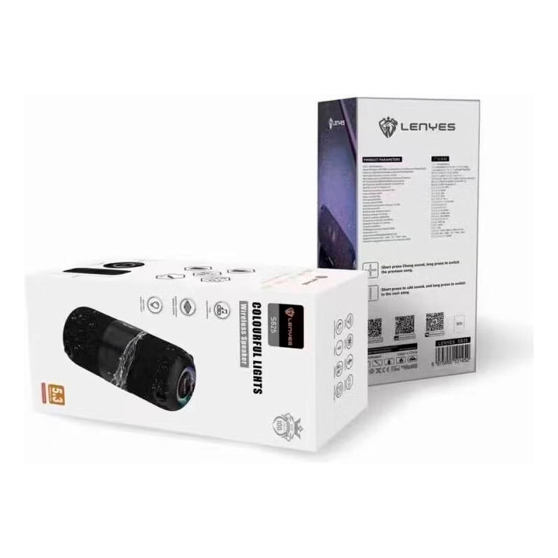 Parlante Bluetooth Lenyes S825 Colorfull Lights 30w Negro – imagen 3