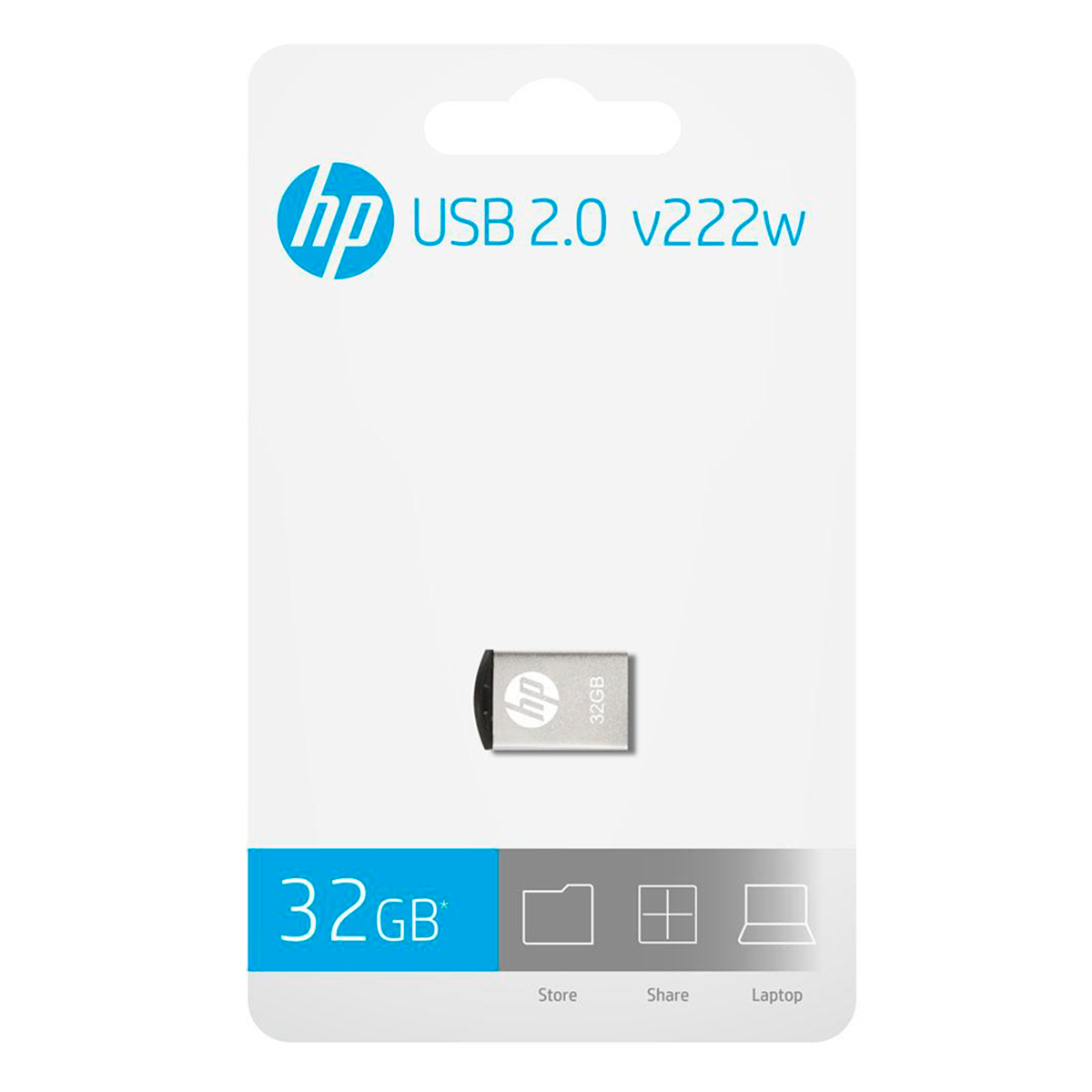 Pendrive Hp Metalico Mini Usb 2.0 V222w 32 Gb Gris