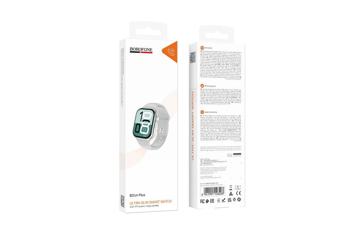 Reloj Smartwatch Borofone Bd14 Plus Llamadas Gris – imagen 3